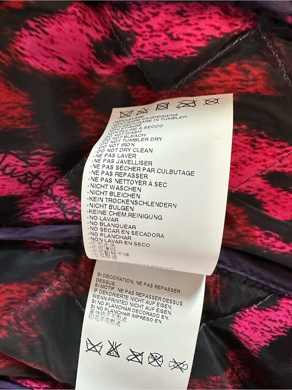 Just Cavalli Purple Quilted Belted Long Puffer Coat - Picture 11 of 12